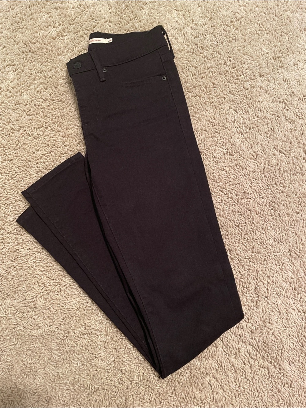 Levi’s 311 Shaping Skinny jeans, black, size 24